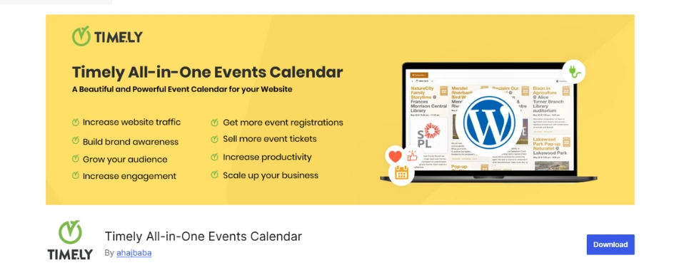 timely all in one event calendar