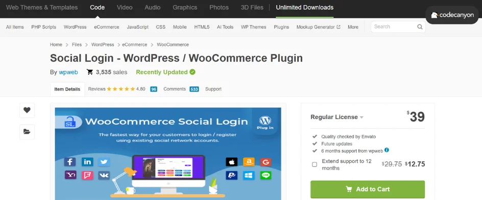 social login wpweb