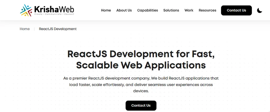 KrishWeb-ReactJs