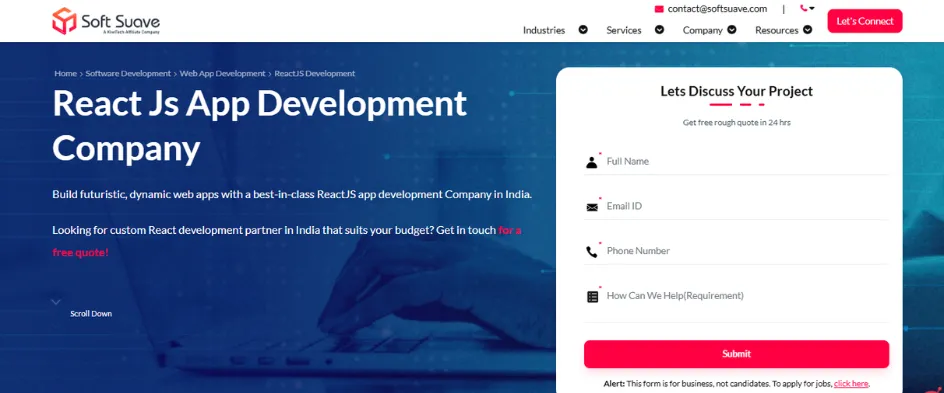 Soft suave - react js