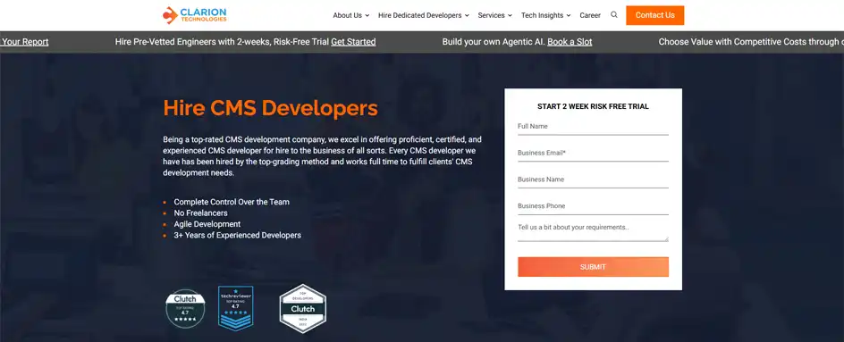 Clarion Technologies - CMS Development