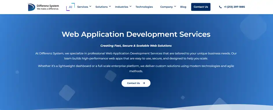 Differenz Systemv - Web development