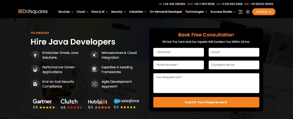 Dotsquares - Java Development
