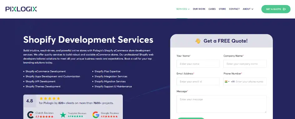 Pixlogix Infotech - shopify