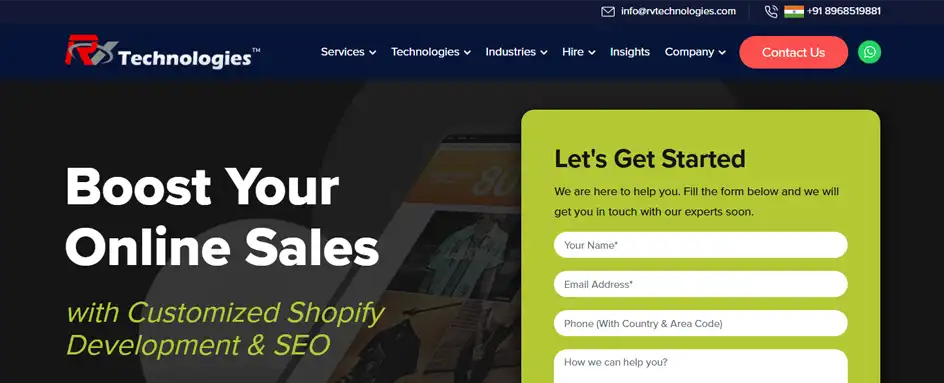 RV Technologies - Shopify