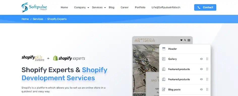 Softpulse Infotech - Shopify