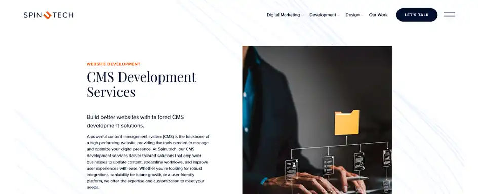 SpinuTech - CMS Development
