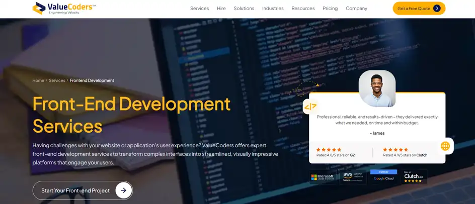 ValueCoders - Frontend Development