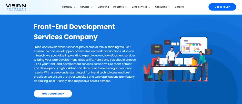 Vision Infotech - Frontend Development