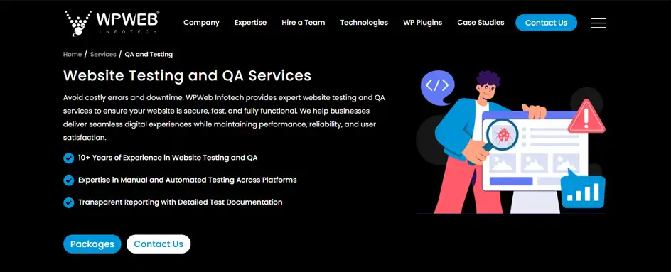 WPWeb Infotech - Testing