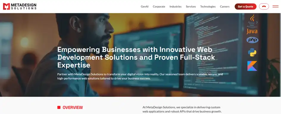 meta design - Web Development