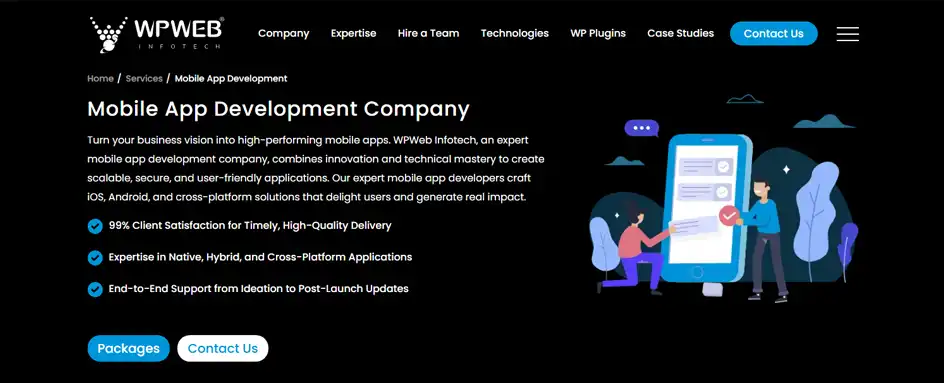 wpweb infotech - Mobile App Development