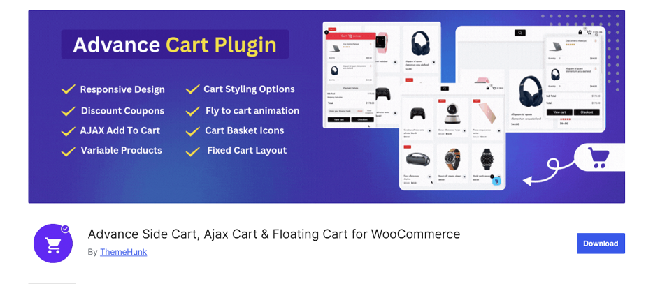 All in One Woo Cart by ThemeHunk - Plugin