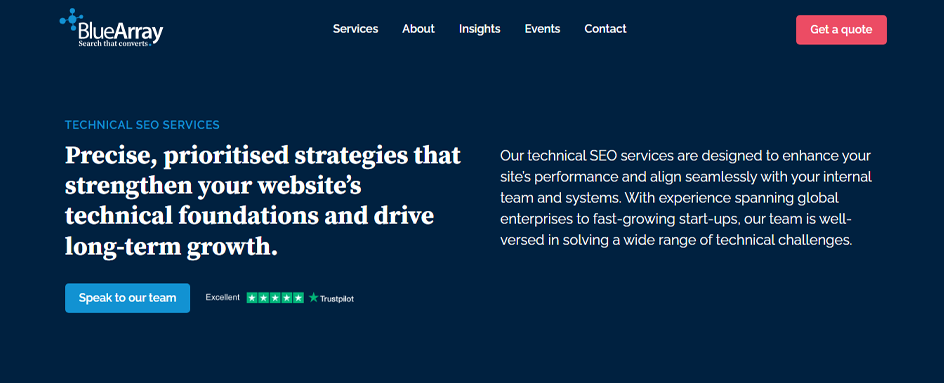 Blue Array - Seo Company Uk