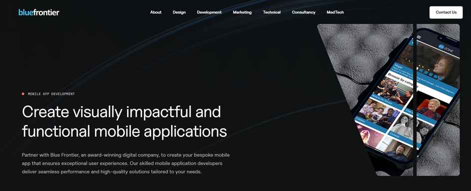 Blue Frontier mobile