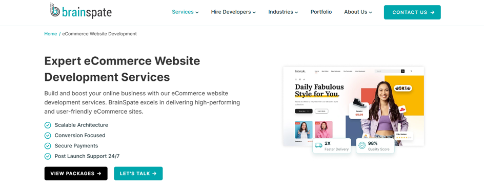 BrainSpate - Ecommerce Development India