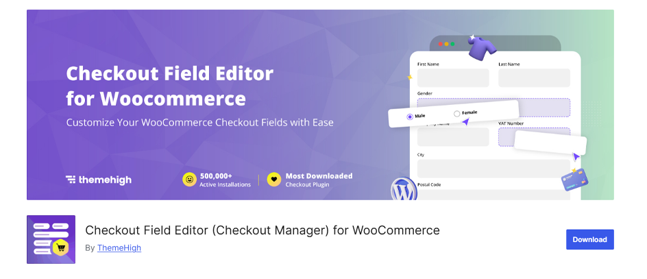 Checkout Field Editor - Plugin