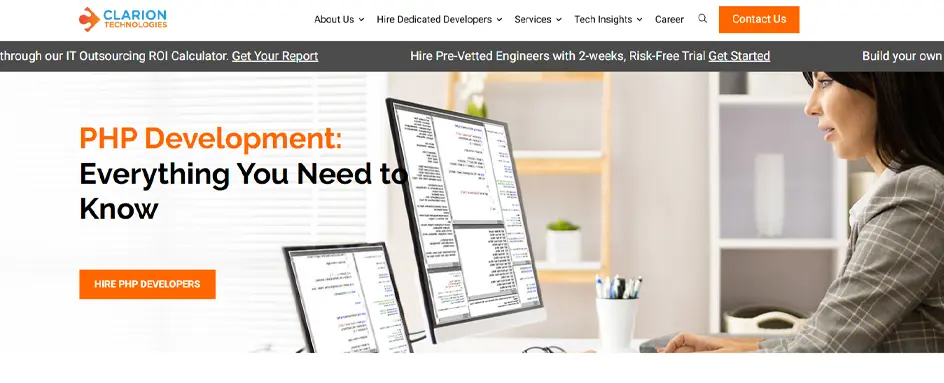 Clarion services page