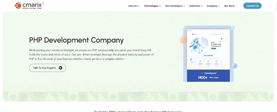Cmarix services page