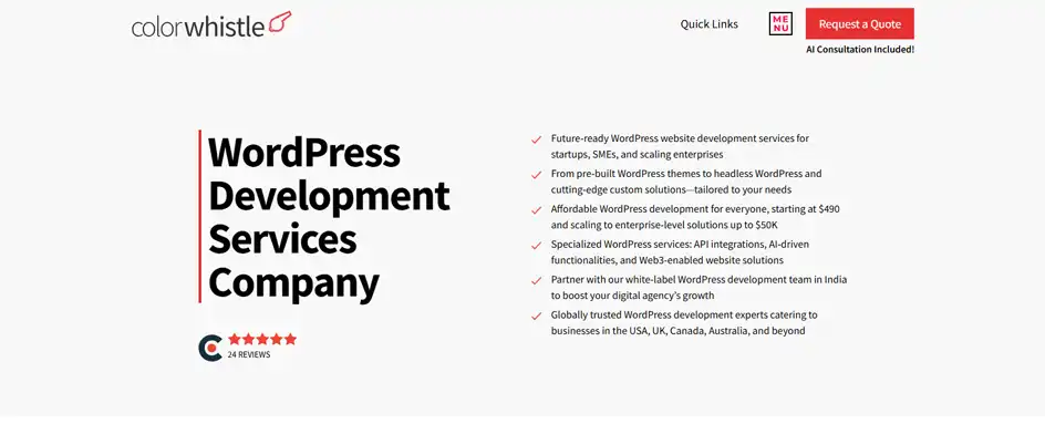 ColorWhistle - WordPress Developmen India