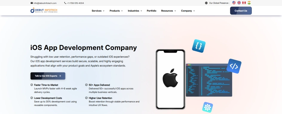 Debut Infotech - iOS App Development India