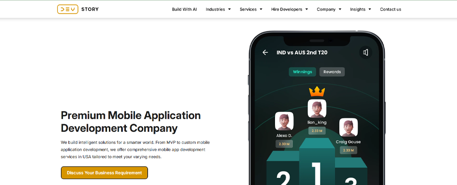 Dev Story Mobile Development