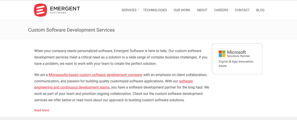 Emergent Software - Software Development USA