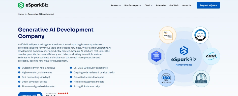 Esparkbiz - AI Development India