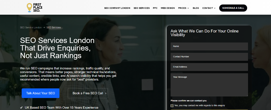 First Place SEO - Seo company Uk