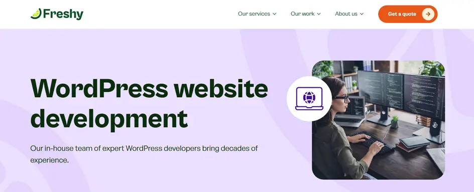 Freshy Sites - wordpress development usa