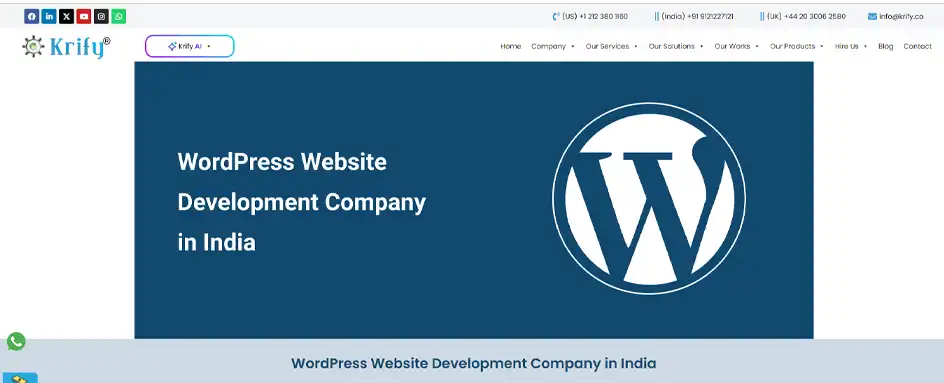 Krify - WordPress Development india