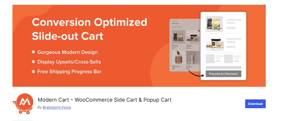 Modern Cart - Plugin