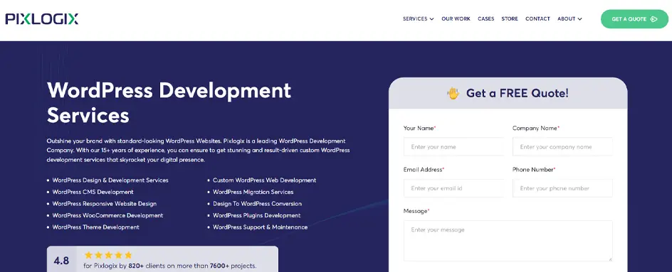 Pixlogix - wordpress development usa
