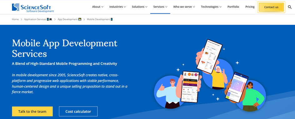 ScienceSoft Mobile App