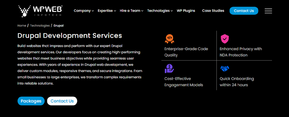 WPWeb Infotech - Drupal Development USA