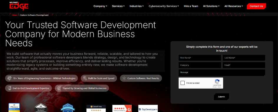 Wildnet Edge - Software Development USA
