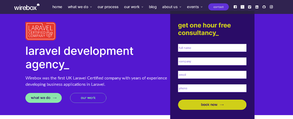 Wirebox - Laravel Development Uk
