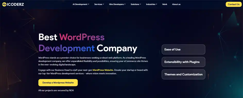 iCoderz Solutions - wordpress Development india