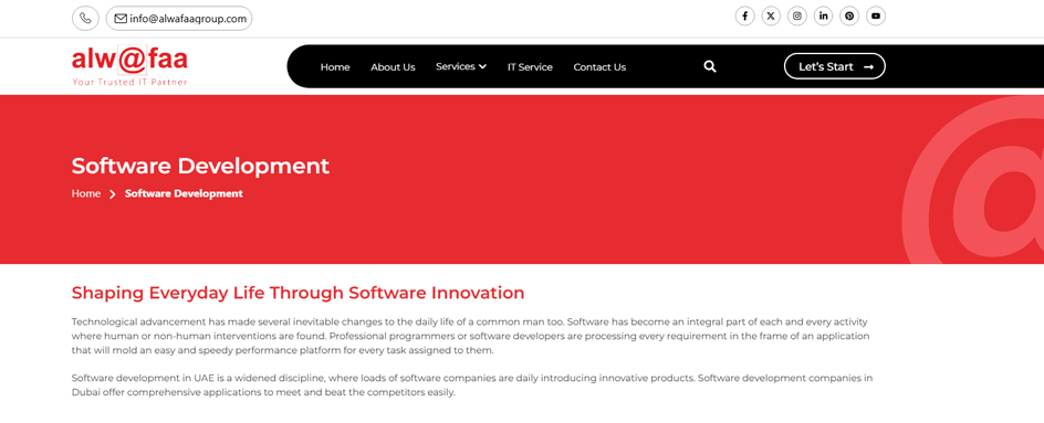 Alwafaa Group Software Dev UAE