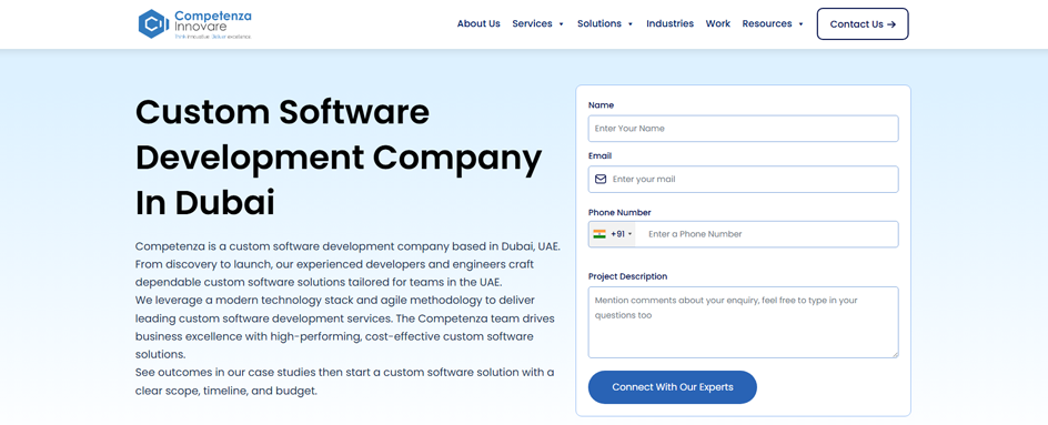 Competenza Innovare Software Dev UAE
