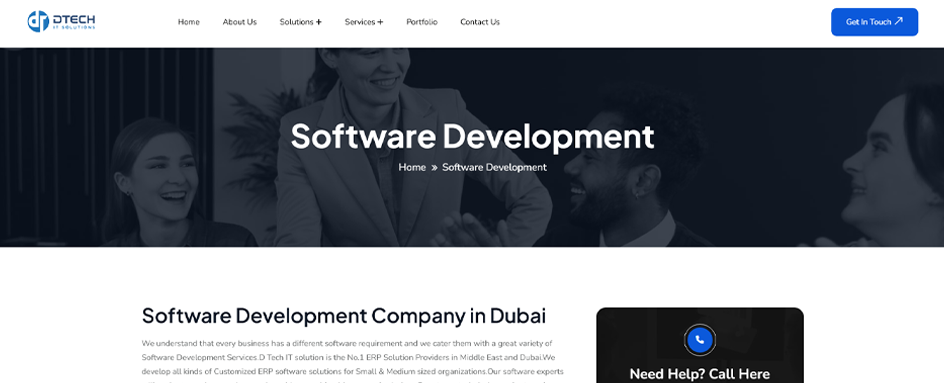 D Tech IT Solutions Software Dev UAE