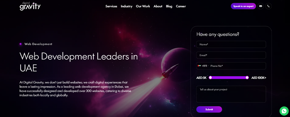 Digital Gravity Web Dev UAE