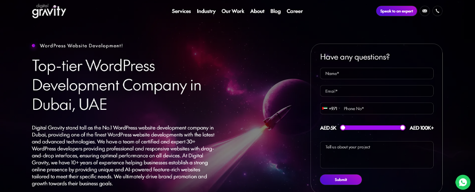 Digital Gravity WordPress UAE