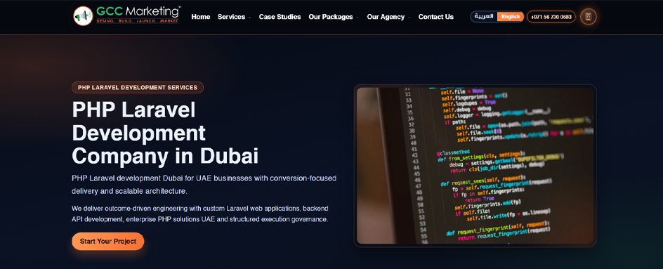GCC Marketing Laravel UAE