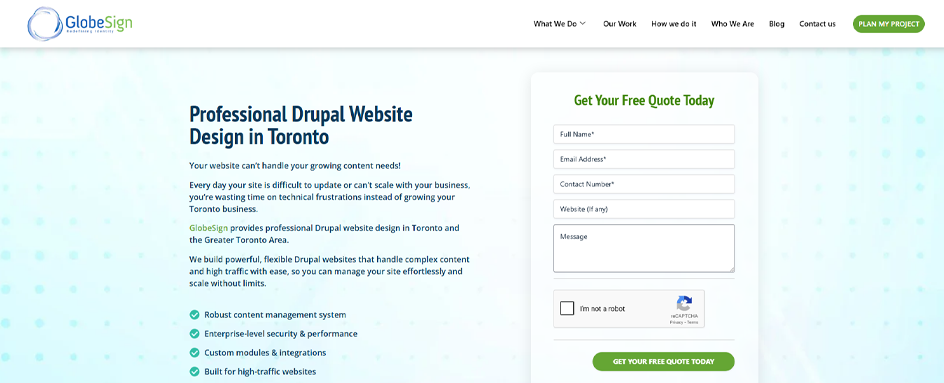 Globesign Drupal dev