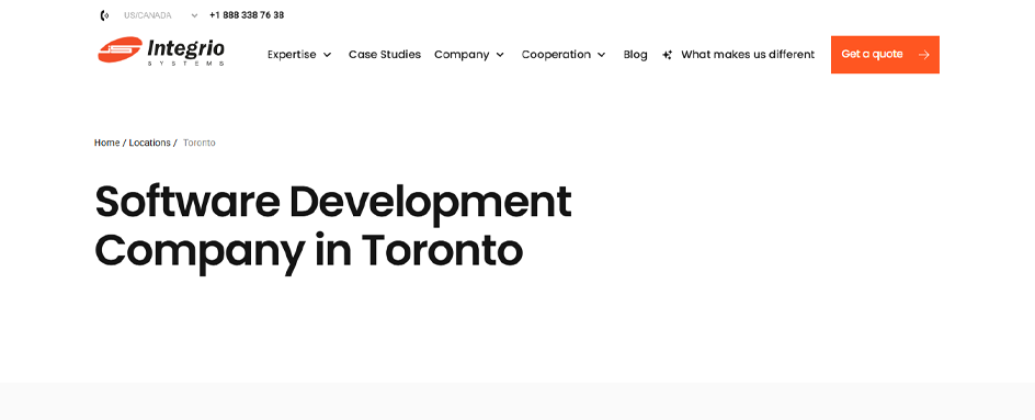 Integrio software dev