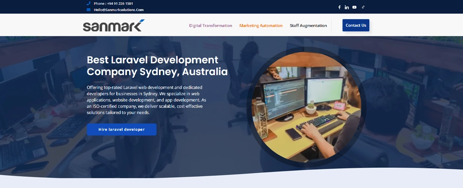 Sanmark Solutions Laravel AUS