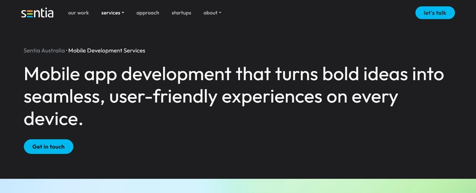 Sentia - Software Development AUS
