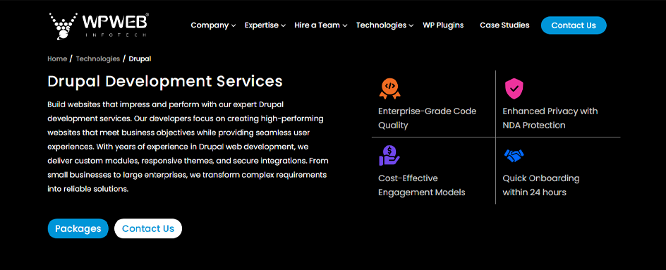 WPWeb Infotech Drupal UAE