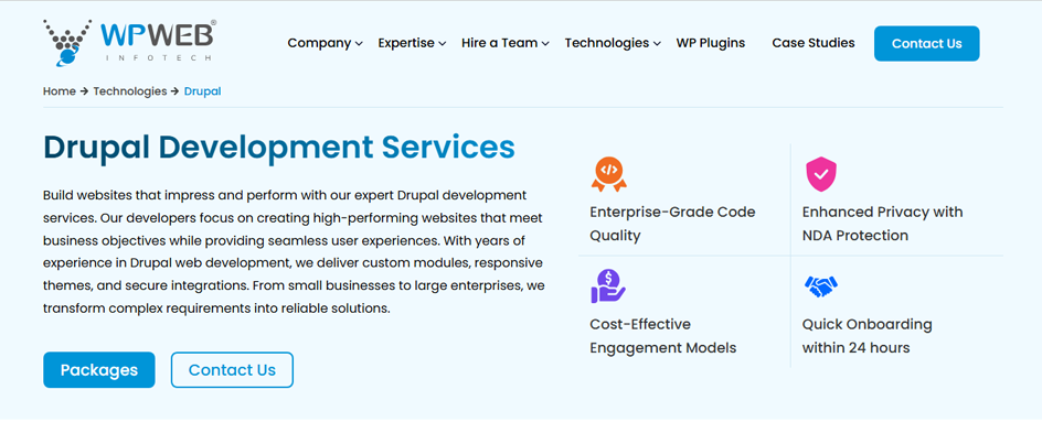 WPWeb Infotech Durpal USA